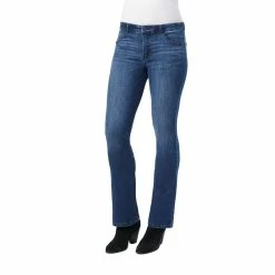 Hot Sale ❤️ Womens Democracy “Ab”solution® Blue Medium Wash Lux Bootcut 👖 Jeans 🎉