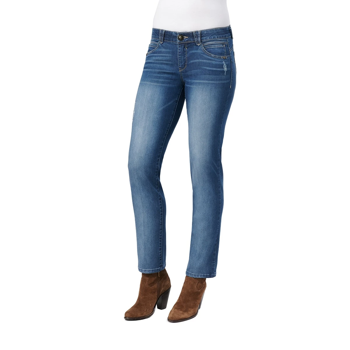 Promo 🧨 Womens Democracy “Ab”solution® Straight Leg 👖 Jeans 🛒