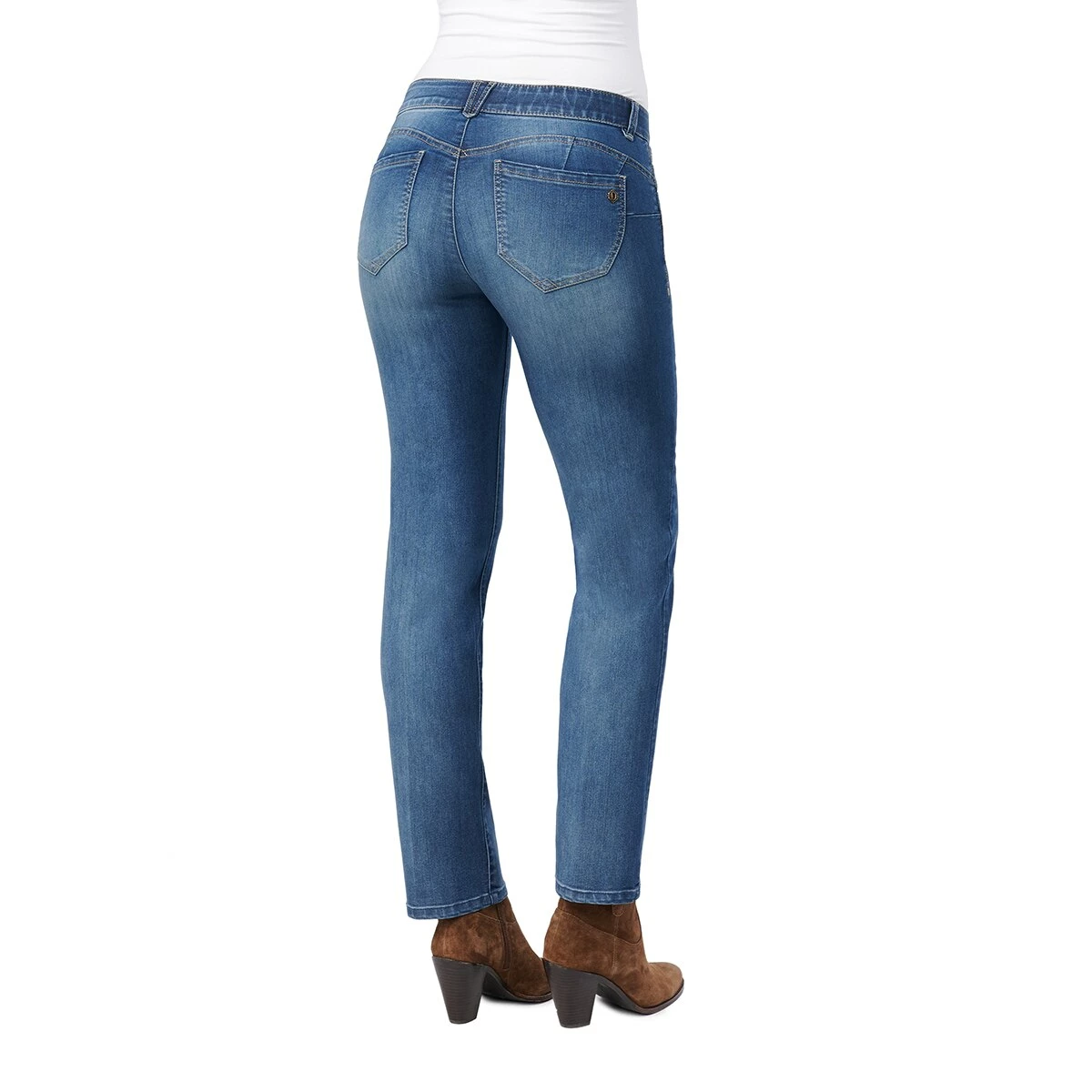 Promo 🧨 Womens Democracy “Ab”solution® Straight Leg 👖 Jeans 🛒 - Image 2