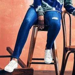 Budget ⌛ Jeans 👩 Womens Democracy "Ab"solution® Jeggings With Distressed Detail 😀