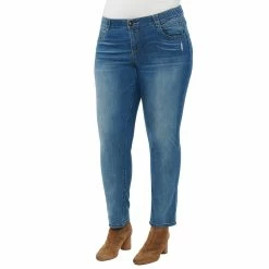 Coupon ✔️ Plus Size Democracy "Ab"solution® Straight Leg 👖 Jeans 💯