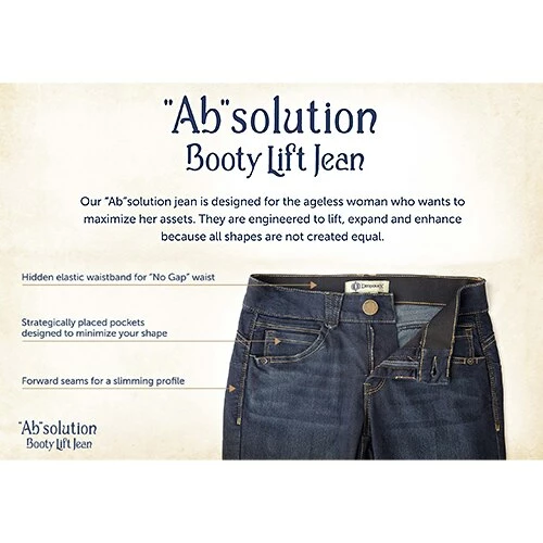 Coupon 👍 Jeans 👩 Womens Democracy “Ab”solution® Booty Lift Jegging - Medium Indigo 👏 - Image 3