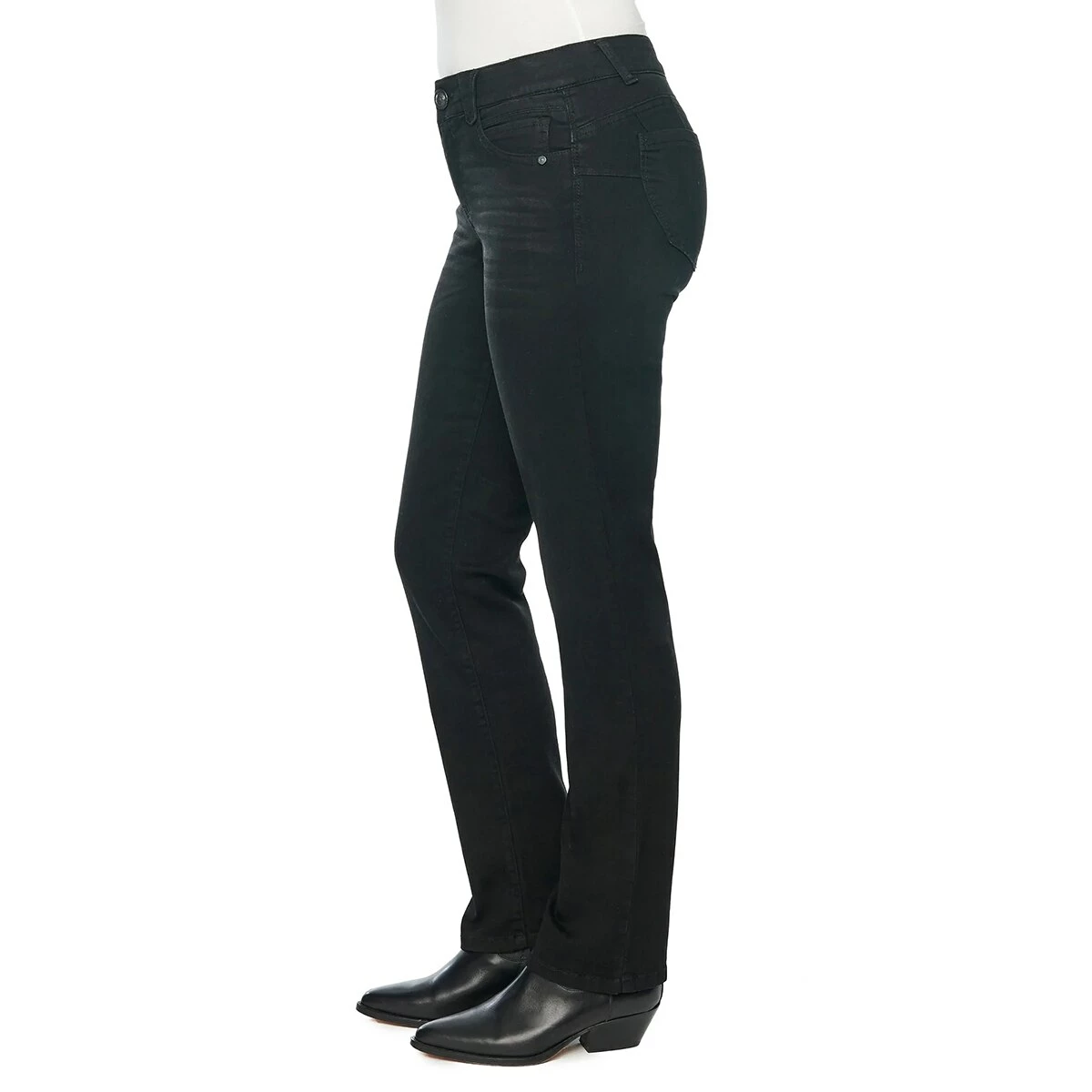 Best reviews of 😍 Womens Democracy "Ab"solution® Straight Leg 👖 Jeans - Black 🔔 - Image 3