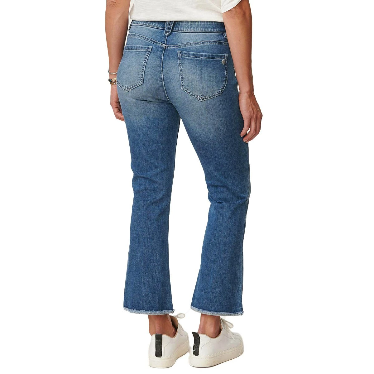 Coupon 💯 Womens Democracy "Ab"solution® High-Rise Crop Flare 👖 Jeans 🧨 - Image 3
