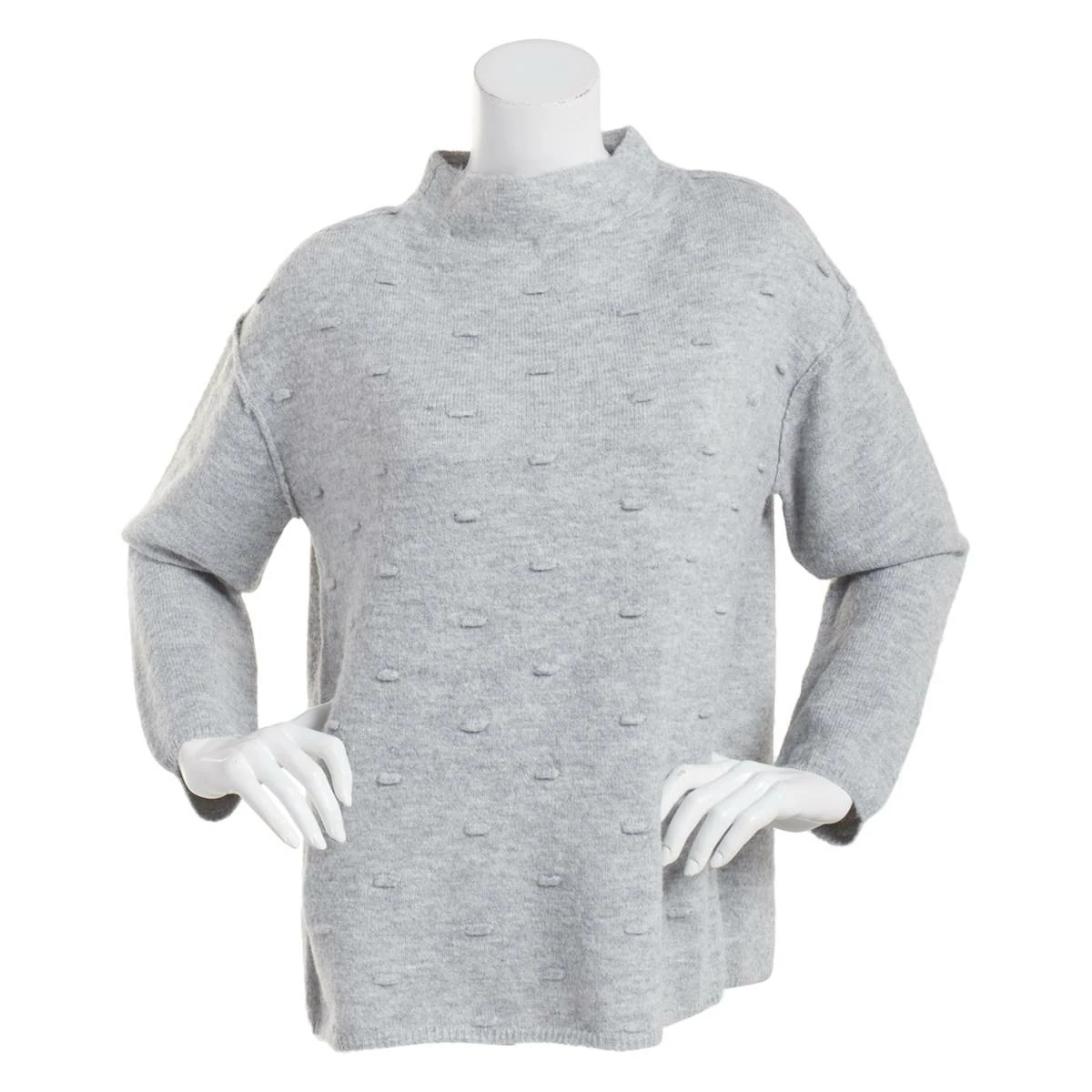 Outlet π Sweaters & Cardigans π© Womens Democracy Long Sleeve Mock Neck Popcorn Stitch Sweater π