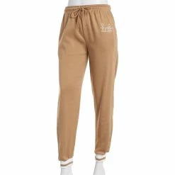 Top 10 🎉 Derek-Heart Pants Juniors Derek Heart Fleece Normcore Novelty Joggers - Tigers Eye ⌛