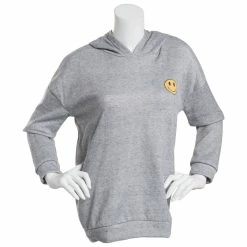 New ✔️ Derek-Heart Hoodies & Sweatshirts Juniors Derek Heart Oversized Boyfriend Hoodie Sweatshirt-Grey ⭐