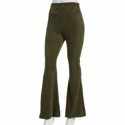 Outlet ⭐ Derek-Heart Juniors Derek Heart High Rise Knit Corduroy Flared Pants 🎉