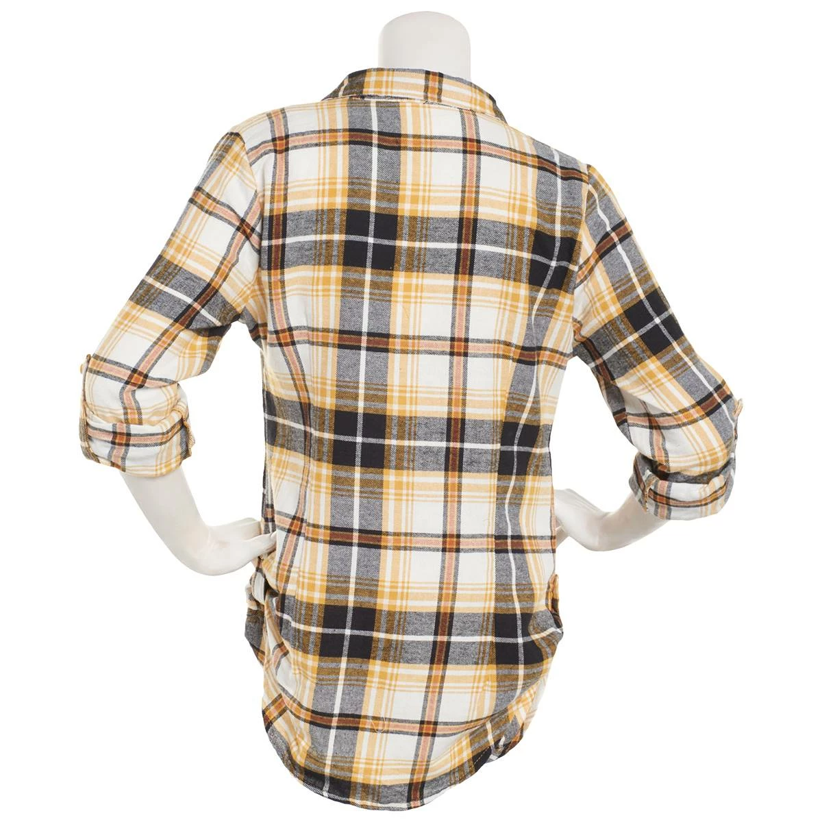 Cheapest π― Derek-Heart Tops Juniors Derek Heart Plaid Flannel Side Tab Fergie Tunic π - Image 2